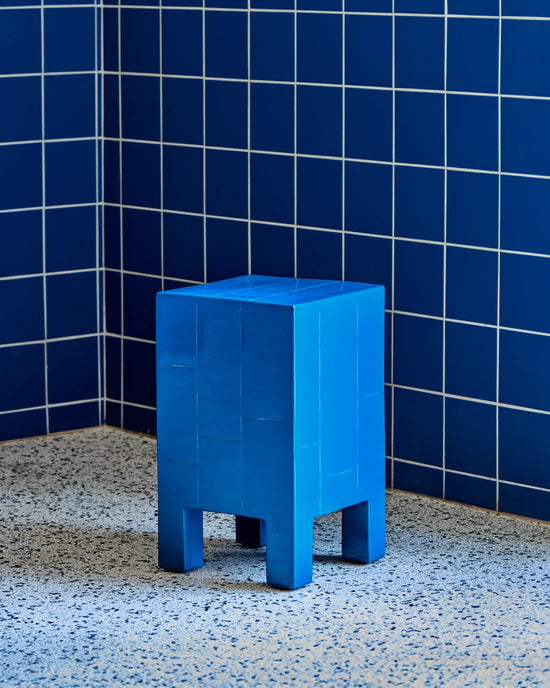 Side table, HDBrick, Blue