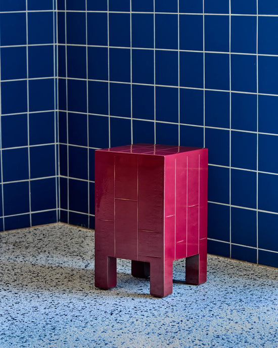 Side table, HDBrick, Red