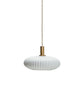 Lampe, HDFort, Antik messingfinish;Råhvid