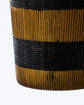 Tealight holder, HDStripe, Brown, Black