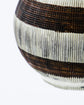 Teelichthalter, HDStripe, Silber-Finish;Braun