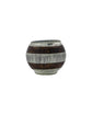 Teelichthalter, HDStripe, Silber-Finish;Braun