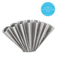 Vase, HDFlood, Gebürstetes Silber-Finish