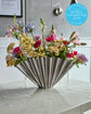 Vase, HDFlood, Gebürstetes Silber-Finish