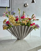 Vase, HDFlood, Gebürstetes Silber-Finish