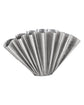 Vase, HDFlood, Gebürstetes Silber-Finish