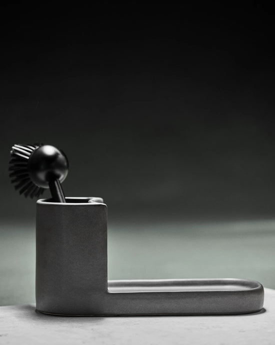 Brush and soap holder, MKDatura, Dark grey