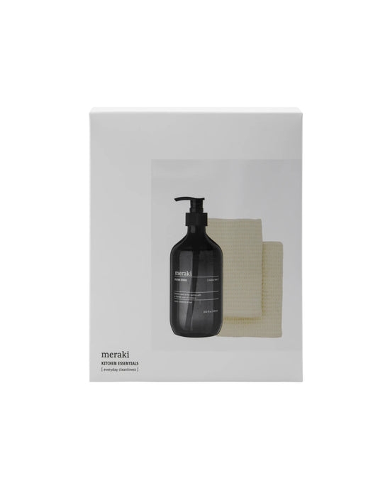 Gift box, Shadow Lake Dish Wash + Dish Cloth Beige, 490 ml