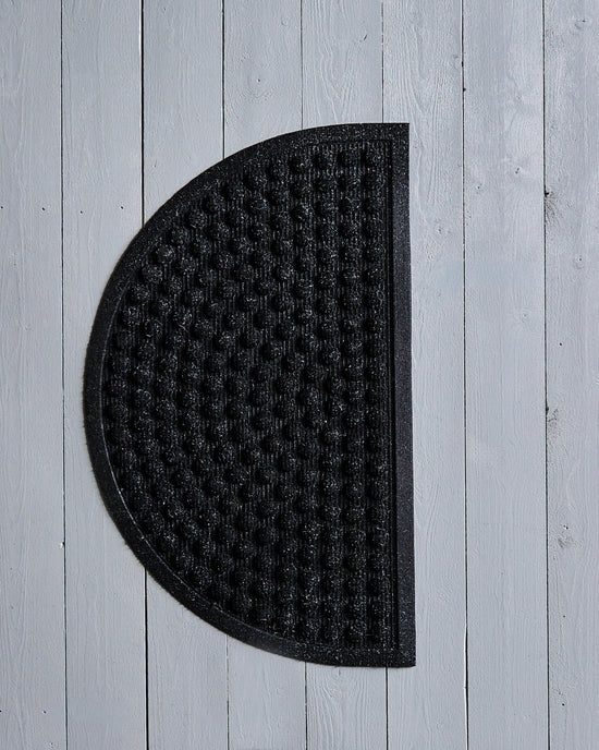 Dørmåtte, HDEntry, Half Round, Sort