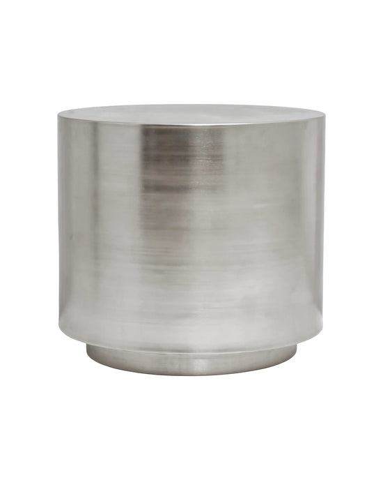 Side table, HDStep, Brushed silver finish