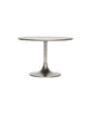 Side table, HDPan, Silver finish