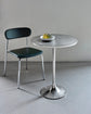 Café-Tisch, HDPan, Silber-Finish