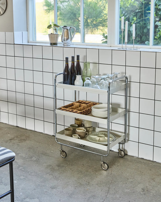 Trolley, HDRoll, Large, Off-White, Crome