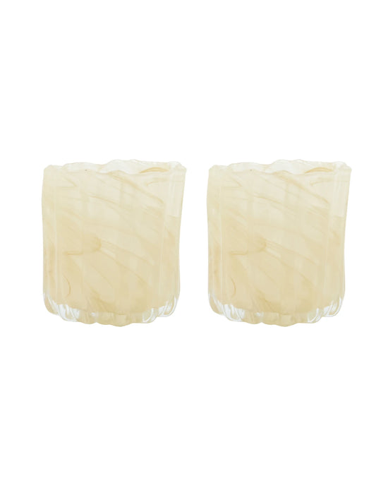 Tealight holder, HDCurl, Beige