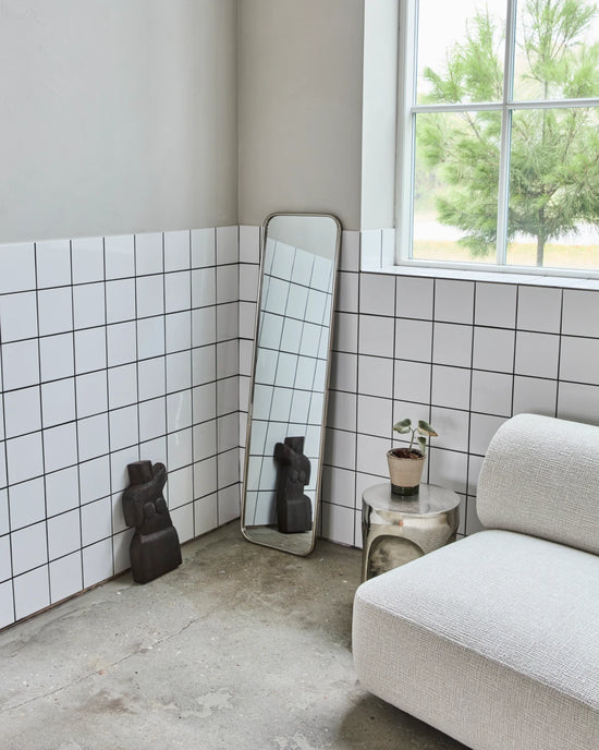 Vægspejl, HDMirror, Børstet sølvfinish