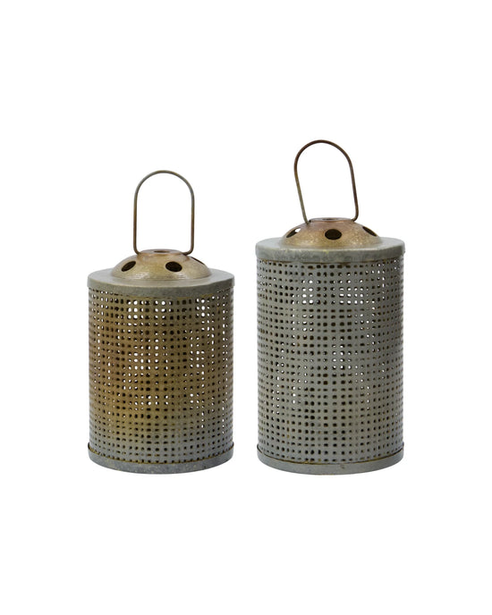 Tealight holder, HDMeta, Antique brass finish