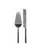 Cake server, HDLata, Dark green, Silver finish
