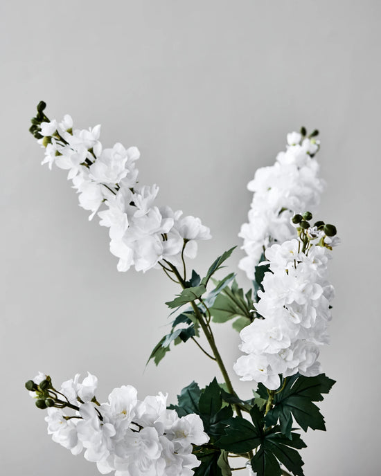 Artificial flower, HDDelphinium, Hvid