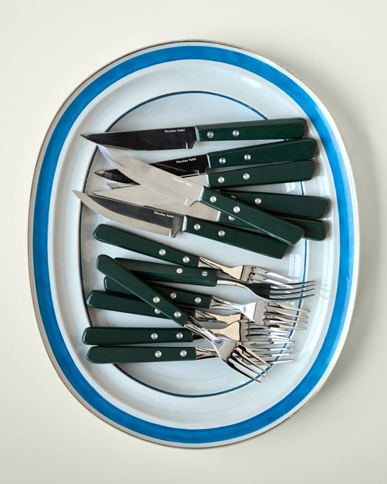 Steak knife & fork set, NVTool, Green