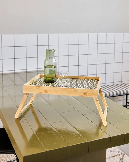 Bakke bord, HDTray, Sort, Natur