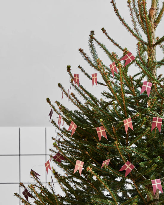 Garland, HDFlags, Red, Champagne
