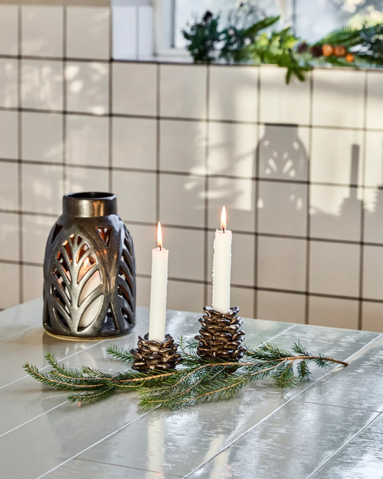 Candle holder, HDCone, Antique metallic