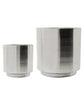 Blumentopf, HDBailey, Silber-Finish