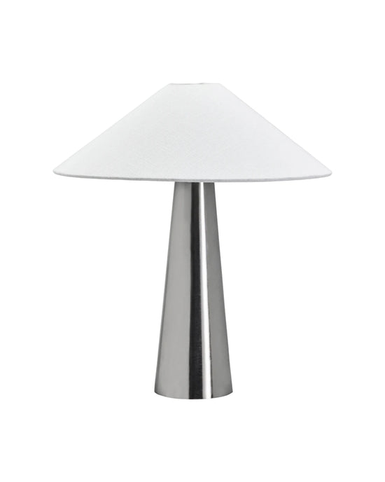 Bordlampe, HDSoffi, Brushed silver, Off-white