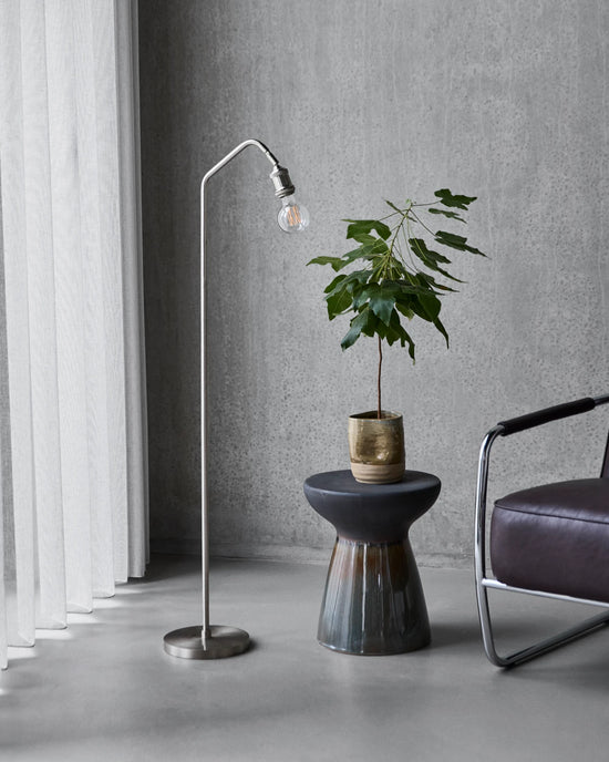 Gulvlampe, HDStand, Brushed silver finish