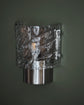 Wandleuchte, HDType, Gebürstetes Silber