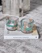 Tealight holder, HDHollis, Clear, Beryl green, Dark powder