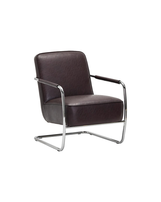 Loungestol, HDComma, Mulberry, Chrome