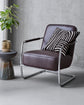 Loungestol, HDComma, Mulberry, Chrome