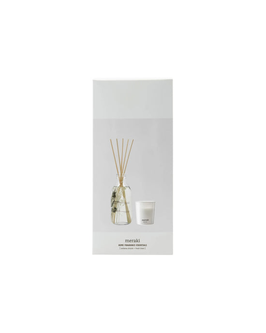 Gift box, Verbena Drizzle diffuser + Fresh Linen, Home fragrance essentials, 240|60 ml|g