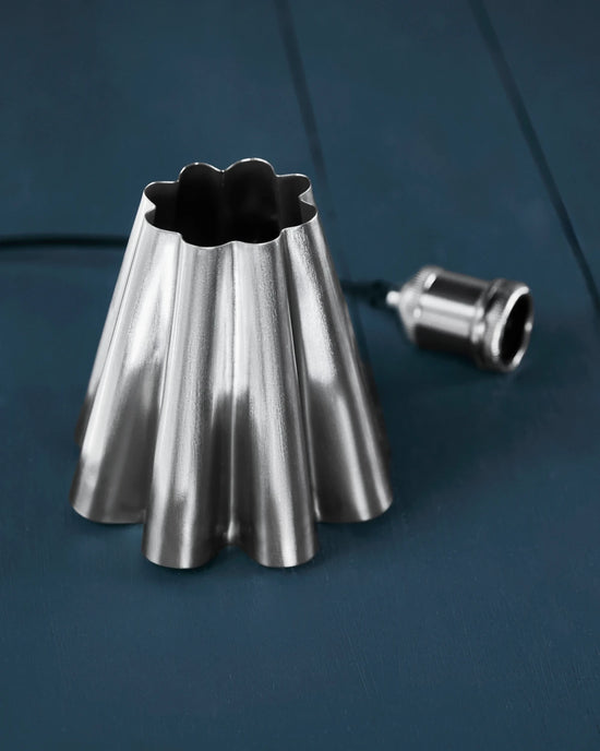 Lampeskærm, HDFlola, Brushed silver finish